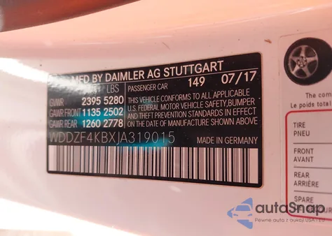 2018 Mercedes-Benz E 300 4Matic из США, поврежденный, VIN WDDZF4KBXJA319015